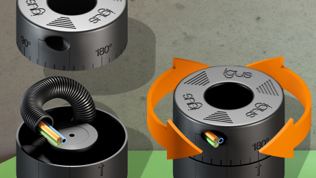Compact rotation module for tight spaces