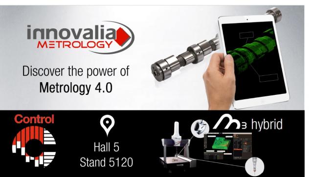 Innovalia Metrology presents Metrology for the Future in the 31st edition of Control in Stuttgart