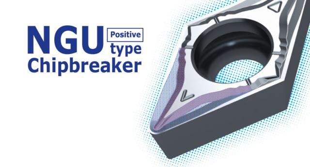 We introduce: Universal NGU chipbreaker for positive insert geometries