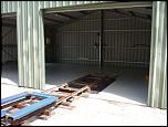 5. Set up lite rail into shed.JPG