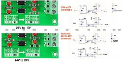 Click image for larger version. 

Name:	24v to 5v opto isolator and predicted 24V to 24V board.jpg 
Views:	2 
Size:	72.6 KB 
ID:	427026